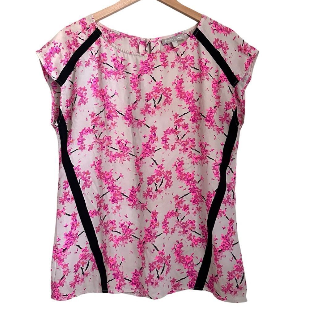 Banana Republic Women S Sheath Blouse Suit Cherry Blossom Sakura Lolita Feminine
